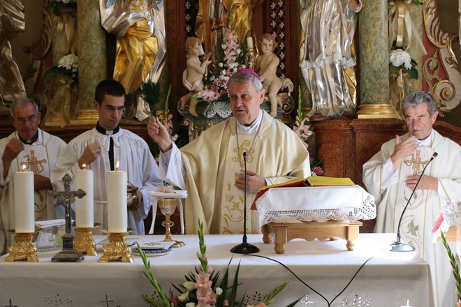 Biskup Mrzljak predvodio misno slavlje uz proslavu 250 godina kapele svete Jelene Križarice u Otrovancu